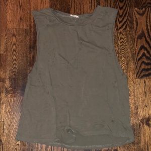 Olive green “yeezy” style tank